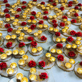 Wholesale Multi Color Kumkum Plate Return Gift, Diwali Gift, Birthday Gift, Table Top 4x4 inch, Bridal Gifts, Wedding favor